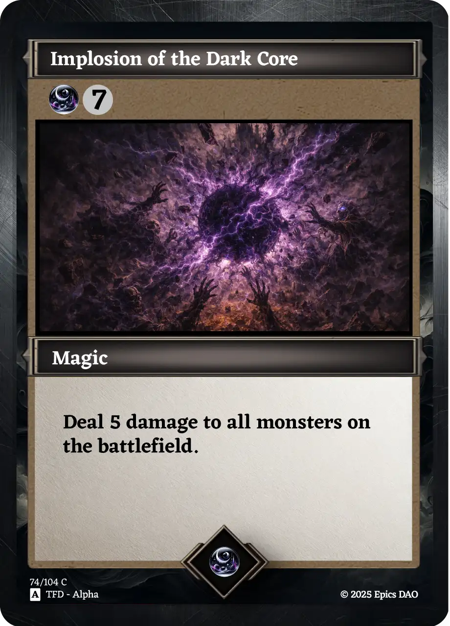 Implosion of the Dark Core