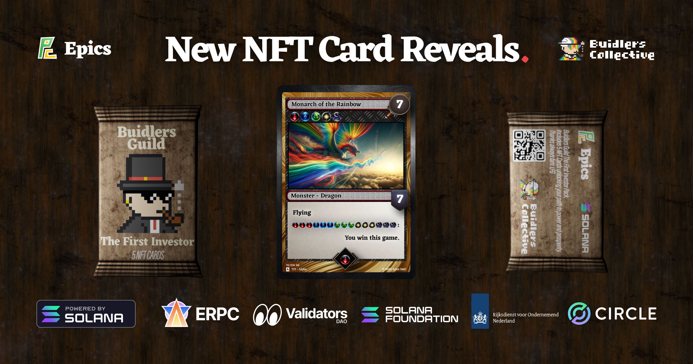 Epics DAO Reveals New Solana NFT Card ”Monarch of the Rainbow”