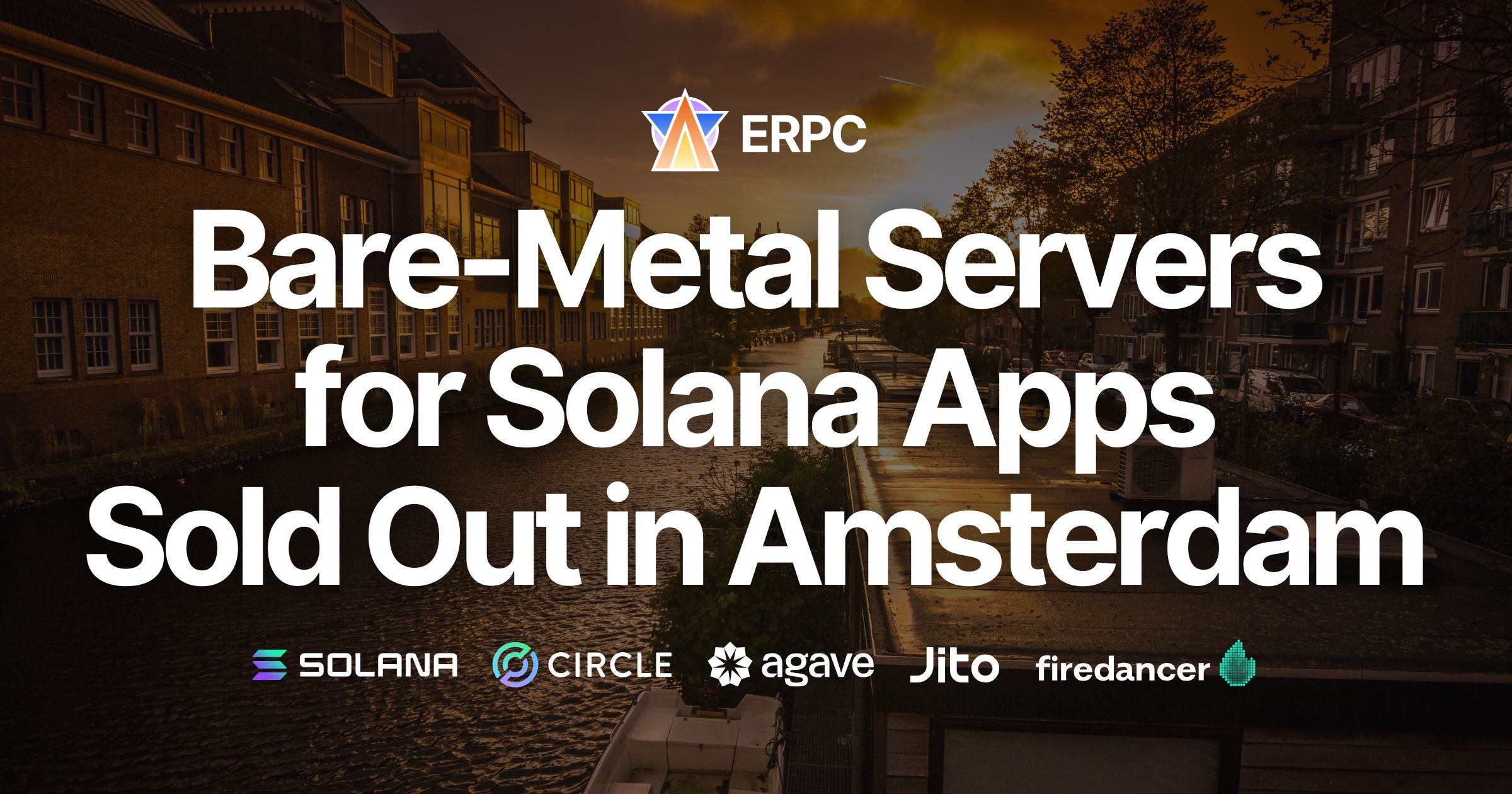 ERPC Announces Complete Sellout of Solana App Bare Metal Server Products in Amsterdam