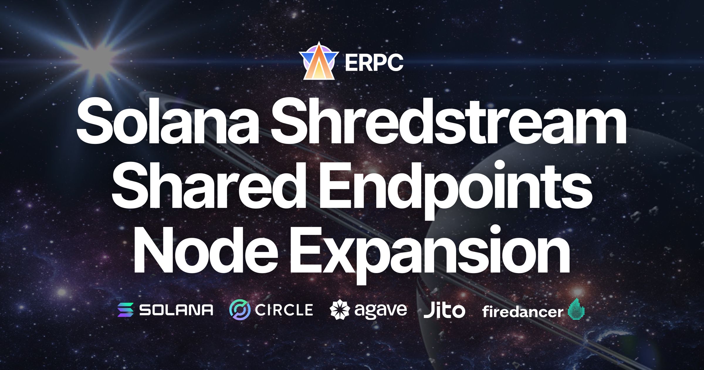 ERPC scales Solana Shredstream shared endpoints with node expansion in key cities, further strengthening peak resilience and low latency