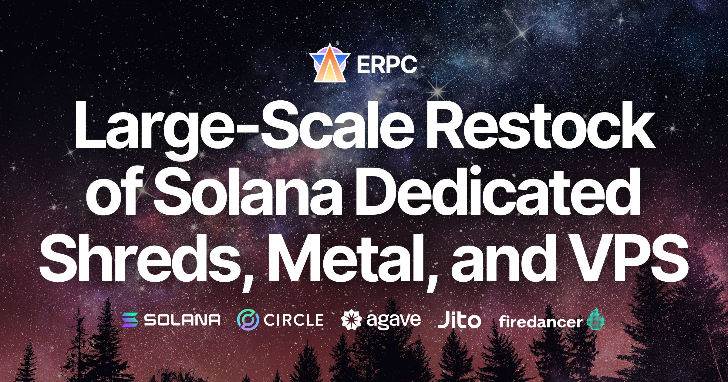 ERPC Announces Large-Scale Restock of Solana Dedicated ShredStream, Bare Metal, and EPYC VPS Across All Regions