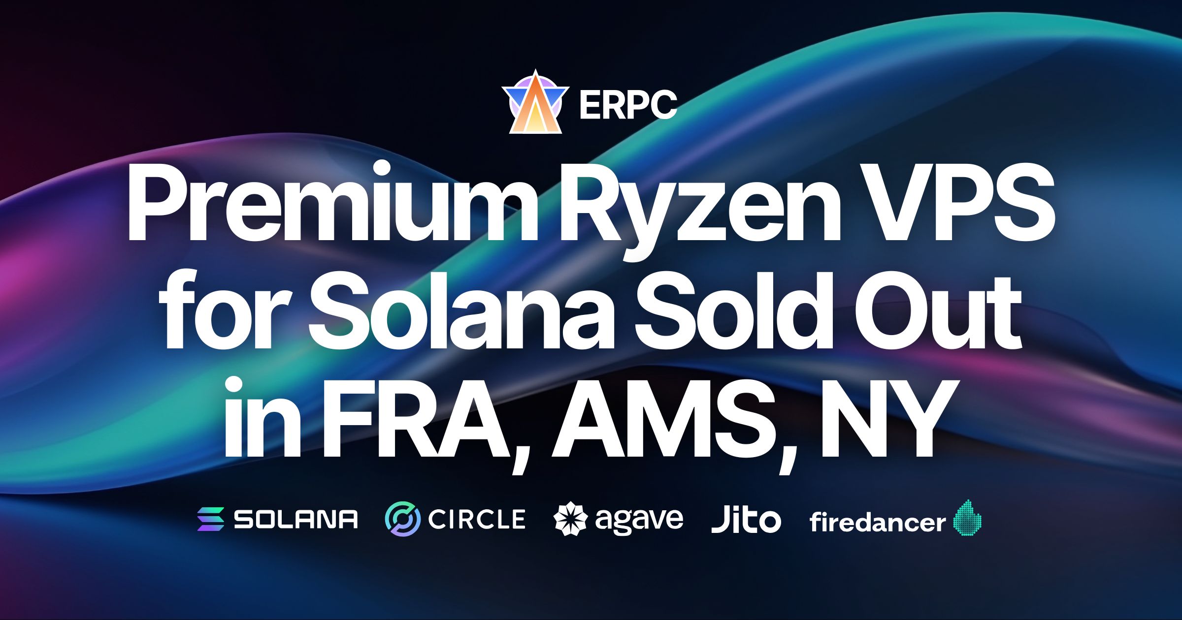 Huge Demand Leads to Sold-Out Premium Ryzen VPS for Solana in FRA, AMS, NY